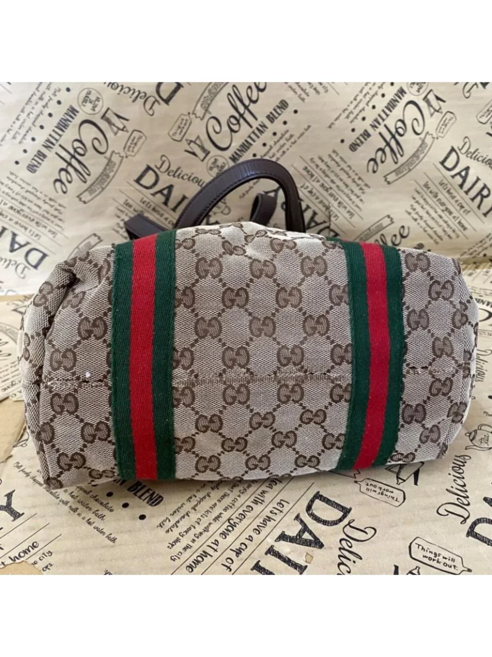 Gucci Tote GG Canvas Sherry Line Business